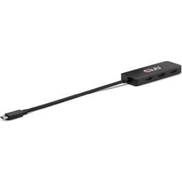 Club3D CSV-1554 MST-Hub USB 3.2 Tipo C a 3x HDMI, 4K@60Hz/8K, Soporta HDR, Plug and Play, para PC/Mac/ChromeOS
