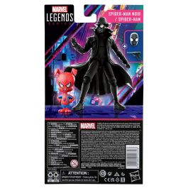 HASBRO Set 2 figuras Spiderman Noir y Spider-Ham Marvel Legends Spiderman Into the Spider-Verse 15cm articuladas 60 Aniversario