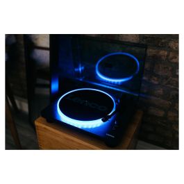 Lenco LS-50LED schwarz Tocadiscos de tracción por correa con reproducción MP3, Manual, Negro, Plástico, Madera, 33, 45, 78 RPM