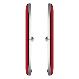 Beafon Fold 10 Teléfono Plegable para Mayores con Botones Grandes, Pantalla Externa, Rojo Plata