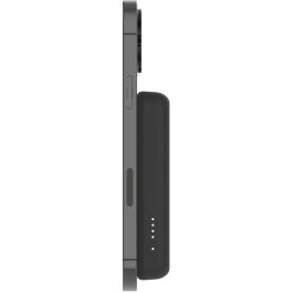 Belkin Cargador Inalámbrico Power Bank 5000 mAh con USB-C, Carga Inalámbrica 7.5W, Compatible con iPhone, Negro