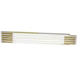 Stanley 0-35-458 Cinta Métrica de Madera Blanca y Amarilla 2m/17mm