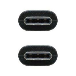 Cable USB-C 3.1 NANOCABLE 10.01.4101 Negro (1 m)