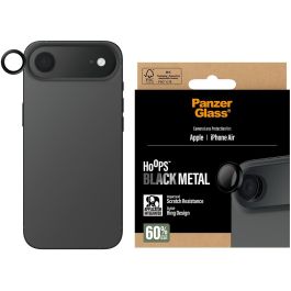 PanzerGlass Protector de Lente Hoops Negro para iPhone Air, Vidrio Templado Resistente a Rayones y Golpes
