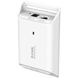 D-Link Inyector de Corriente Gigabit PoE/PoE+ Compatible para Conexiones Gigabit y Fast Ethernet