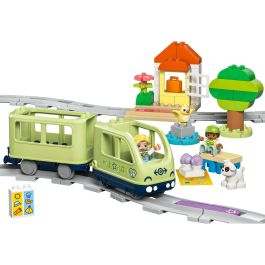 LEGO 10427 DUPLO My Town Tren de aventuras interactivo Juguetes de aprendizaje temprano para niños 2 años