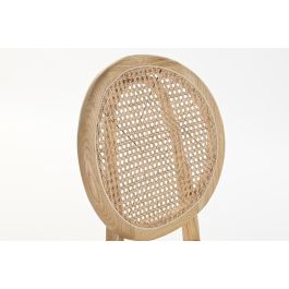 DKD Home Decor Silla Horeca Olmo y Ratán Marrón Claro 43 x 89 x 43 cm (2 Unidades)