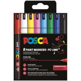 Posca PC1MR Rotulador Marcador de Pintura al Agua Punta Roller Extrafina 0.7 mm, Set Estuche de 8 Unidades con Colores Básicos Precio: 20.50000029. SKU: B13WLCPB4Y
