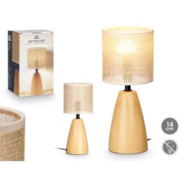 Lampara Sobremesa Efecto Madera Oval Alta Giftdecor 14X33CM (12 Unidades) Precio: 80.6899995. SKU: B16S5ERY5W