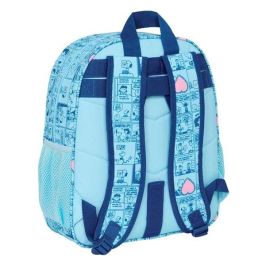 Mochila Escolar Snoopy Love Azul 32 x 38 x 12 cm