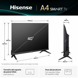 Hisense 40A4Q Smart TV 40" Full HD DLED Wifi Negro