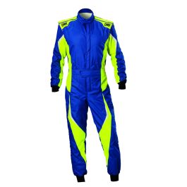 Omp Traje De Carreras Tecnica Evo Fia 8856-2018 Azul - Amarillo Talla 64 OMPIA0-1859-B01-044-64