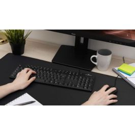 Bluestork THE3760162064902 Teclado MEDIA OFFICE, con Cable, Azerty, Compatible con Windows, Negro