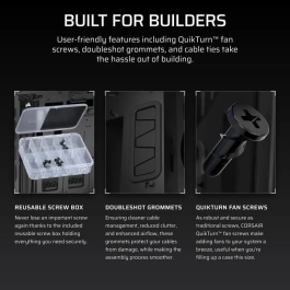 Corsair COR0840440487739 Caja para PC iCUE LINK 5000T LX RGB Series Semitorre Negra