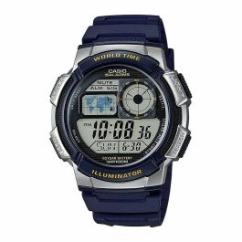 Reloj Hombre Casio WORLD TIME ILLUMINATOR - 5 ALARMS, 10 YEAR BATTERY Negro Gris (Ø 40 mm) (Ø 43 mm) Precio: 65.9000001. SKU: S7233889