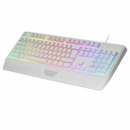Ratón Gaming Mars Gaming MK124WES Blanco Qwerty Español