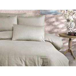Juego de Cama ASI8683342999366 - 1 Funda Nórdica 220x240 cm + 2 Fundas de Almohada 60x60 cm - 80% Algodón, 20% Poliéster - Capuchino