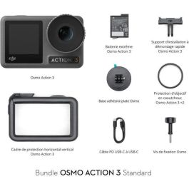Cámara de acción - DJI - OSMO Action 3 Estándar Combo - 4K/120 IPS - Horizonsteady - Negro