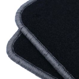 OCC Design Alfombra a Medida Audi A4 B6 2001-2004 5 Piezas Ribete Gris Oscuro OCCD0012GD