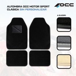 OCC Design Alfombra a Medida Nissan Qashqai+2 2008-2014 7 Piezas Ribete Azul OCCNS0038BL