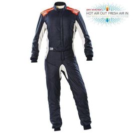 Omp Traje De Carreras One-S FIA 8856-2018 Azul Marino - Naranja Fluo Talla 62 OMPIA0-1860-A01-249-62