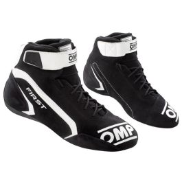 Botines Racing OMP FIRST Negro/Blanco 45 Precio: 173.89000024. SKU: B15JGWKGW2