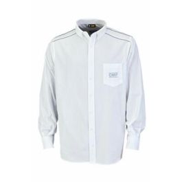Omp OMPOR0-590202039 Camisa Racing Spirit de Manga Larga Blanca Algodón Talla 39