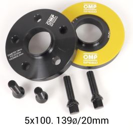 Omp Speed Juego De Separadores Doble Centraje Ancho: 20 mm Pcd: 5x100 Cb.H: 56.1 Cb.W: 56.1 Od: 139 Tornillo M14x1.5 Conico OMPS08452001