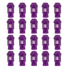 Omp Speed Juego De 20 Tuercas De Aluminio M12x1.25 Llave De 19 Largo 40 mm Color Morado De Aluminio 7075 OMPS09911211