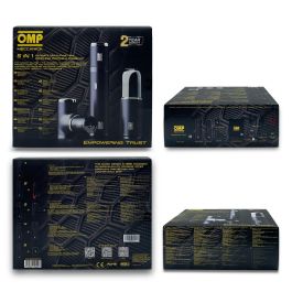 Omp Meccanica 5 En 1 Kit Portátil Multi-Función Arrancador, Compresor De Aire, Aspiradora, Linterna Y Power Bank Con Estuche OMPS19200001