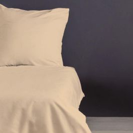 Juego de Cama ASI8684282601036 - 1 Funda Nórdica 220x240 cm + 2 Fundas Almohada 60x60 cm - 100% Algodón Satén Beige