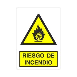 Duver 319 Señal de Seguridad "Riesgo de Incendio" en Plástico 295x210 mm