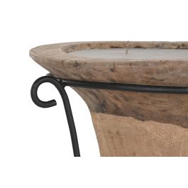 DKD Home Decor Indo 1c25 Velón Decorativo de Madera con Soporte de Hierro 45x45x95 cm DKD Home Decor Indo 1c25 Velón Decorativo de Madera con Soporte de Hierro 45x45x95 cm