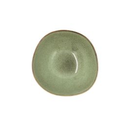 Bidasoa Bol Cerámica Ikonic Verde 15,8x15x7 cm (6 Unidades) Acabado Brillo Relieves Orgánicos Apto Microondas Lavavajillas