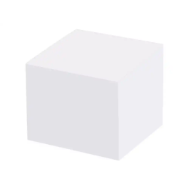 Liderpapel Taco Papel Encolado Blanco 1000 Hojas 100x100x100 mm 80 gr
