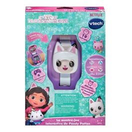 Vtech VT80561805 Gabby y La Casa Mágica - Reloj Del Juego Interactivo Pandy Paws - Idioma francés