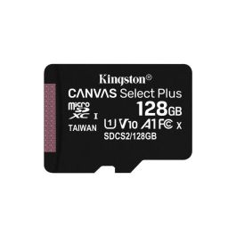 Kingston microSDXC Canvas Select Plus 128 GB Class 10 UHS-I A1 hasta 100 MB/s, para Android y grabación de vídeo Full HD Precio: 12.79000008. SKU: S55092220
