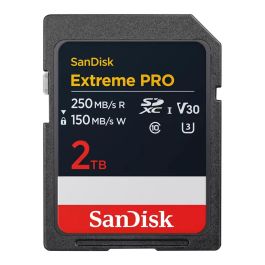 Sandisk Extreme PRO XC UHS-I 2TB Tarjeta SDXC, Clase 10, UHS-I, Lectura 250MB/s, Escritura 150MB/s Precio: 361.50000051. SKU: B146CV3FLT