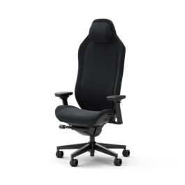 Fractal Design FD-CH-RE1A-01 Silla para videojuegos de PC, Asiento acolchado, Respaldo de malla, Negro