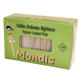 Blanca Palillos de Dientes Enfundados Individualmente en Celofán, Caja de 1000 Unidades, Madera, Higiénicos, Forma Redonda, Paquete 55x135x85 mm Precio: 3.50000002. SKU: B12BTFEMWE