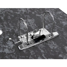 Liderpapel Archivador de Palanca Classic Blue Lomo 80mm Negro Compresor Metálico