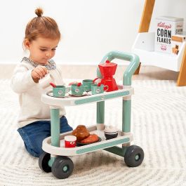 Ecoiffier Carrito de Desayuno ECO3280250016113 con 22 Accesorios - A Partir de 18 Meses