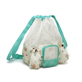 KioKids Bolsa de Playa y Mochila Convertible Caracoles Beige para Niños +0 meses | Transpirable 10L con 3 Bolsillos Polyester