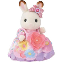 Sylvanian Families Set Princesas De Las Flores 5809 con Freya Chocolate, Lyra Persa, Rae Husky y Rosé Ciervo