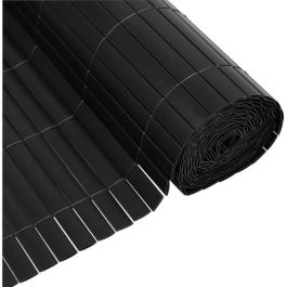 Pantalla de caña de PVC de doble cara - NATURE - 1 x 3 m - 1600 g/m² - Opaca 4/5 - Anti-UV - Antracita