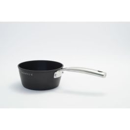 Baumalu BAU3216383445315 Batería de Cocina Antiadherente de Aluminio Forjado para Todo Tipo de Fuegos, Inducción, 4 Piezas Negro