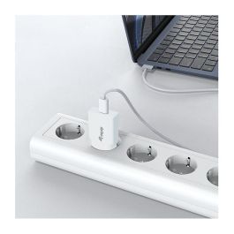 Equip Cargador USB-C GaN Slim 20W, 1 Puerto, Carga Rápida Power Delivery 3.0 y Quick Charge 3.0, Blanco, Ref. 245521