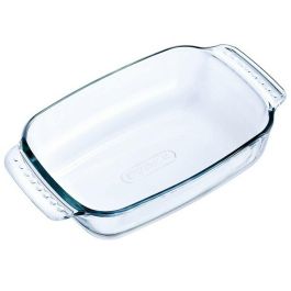 Pyrex Fuente Horno Rectangular Let's Share Vidrio Borosilicato 22x13x5 cm Extra Resistente Apta Horno Microondas Congelador