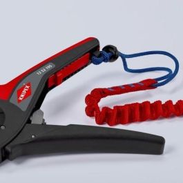 Knipex Alicate Abrazadera PreciStrip16 Automático para Cables AWG 6, Pelacables Negro/Rojo 190mm