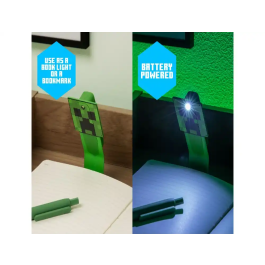 Wondee Lámpara de Lectura Minecraft Creeper LED Oficial para Fans